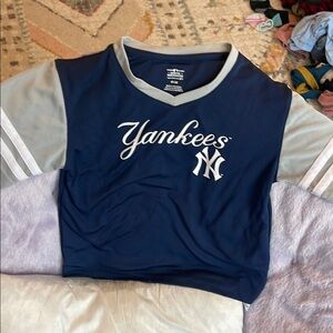 Kids Navy and Gray Shirt New York Yankees